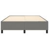 vidaXL Box Spring Bed Frame Dark Grey Queen Fabric