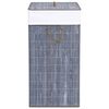 vidaXL Bamboo Laundry Basket Grey 83 L