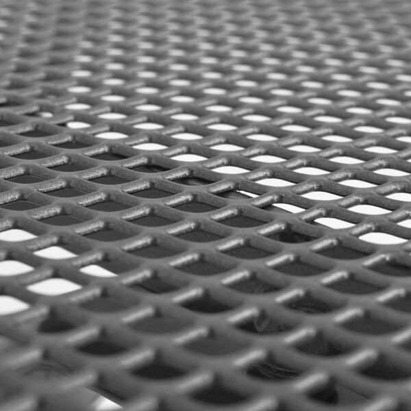 vidaXL Garden Table 90x90x72 cm Steel Mesh