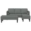 vidaXL Sofa Set 2 pcs Dark grey 173 x 131 x 67 cm Fabric