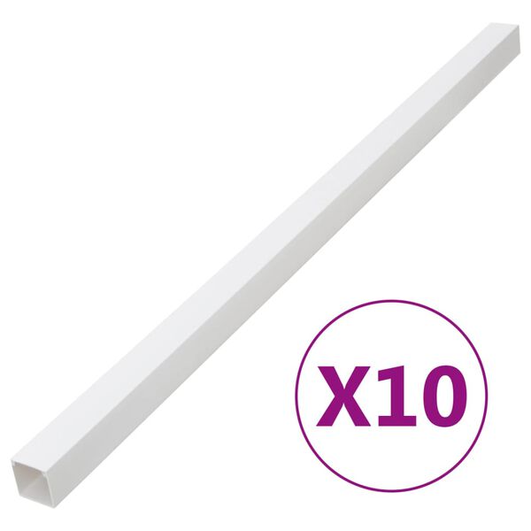 vidaXL Cable Trunking 60x40 mm 10 m PVC