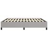 vidaXL Bed Frame without Mattress Light Grey California King Fabric