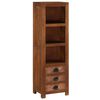 vidaXL Highboard with 3 Drawers 40x30x130 cm Solid Mango Wood