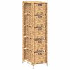 vidaXL Storage Unit with 5 Baskets 25.5x37x100 cm Water Hyacinth