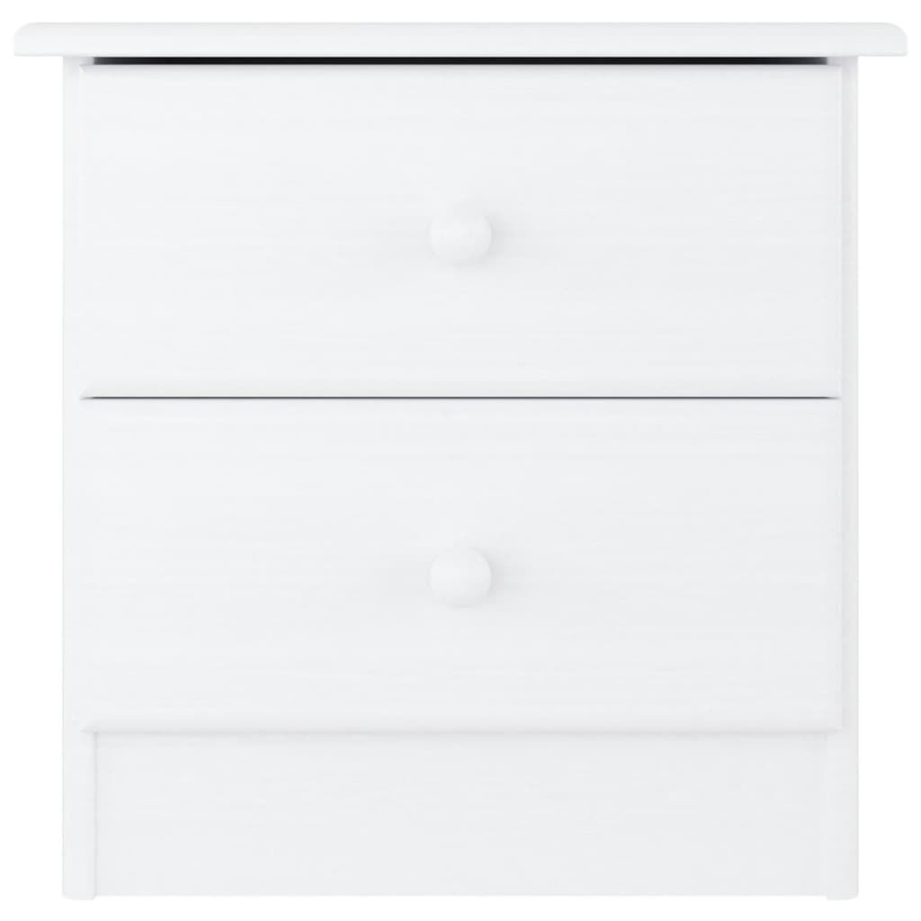 vidaXL Bedside Cabinet ALTA White 41x35x41 cm Solid Wood Pine