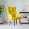 vidaXL Relaxing Chair Mustard Yellow Velvet