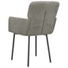 vidaXL Dining Chairs 2 pcs Light Grey Velvet