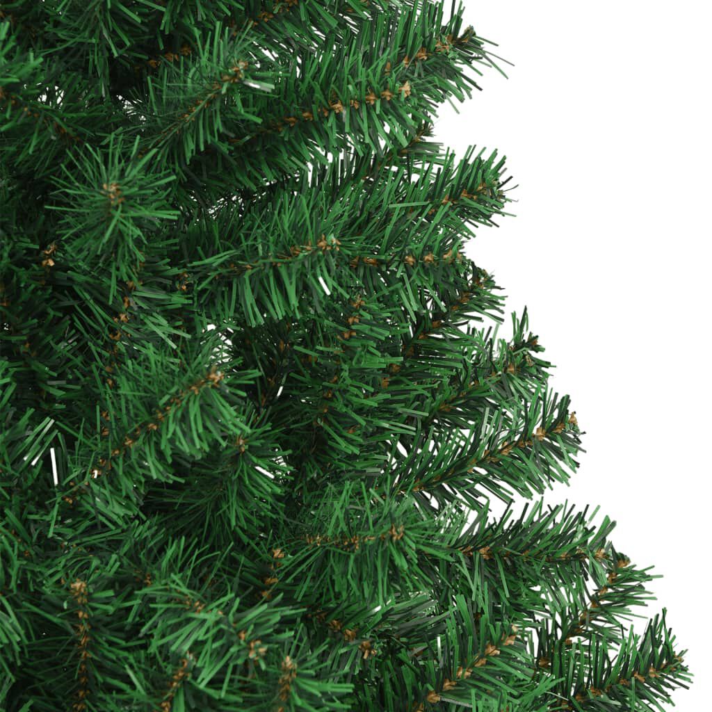 vidaXL Artificial Christmas Tree with Thick Branches Green 210 cm PVC