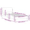 vidaXL Bed Frame "Dover" Dark Grey 100x203 cm Fabric