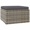 vidaXL 13 Piece Garden Lounge Set with Cushions Grey Poly Rattan