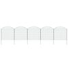 vidaXL Arched Garden Fence Set 77.5x78.5 cm Green