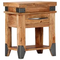 vidaXL Bedside Cabinet 40x30x51 cm Solid Acacia Wood