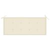 vidaXL Garden Bench with Cushion 120 cm Bamboo
