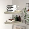 vidaXL Floating Corner Shelves 2 pcs Oak 35x35x3.8 cm MDF