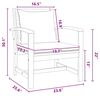 vidaXL Garden Chairs 2 pcs Natural 60 x 65 x 76.5 cm Solid teak wood