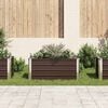 vidaXL Garden Raised Bed Brown 100x40x45 cm Galvanised Steel