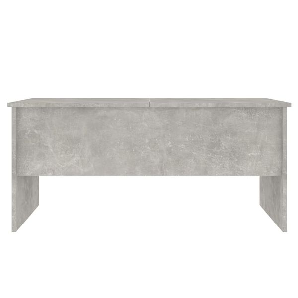vidaXL Coffee Table Concrete Grey 102x50.5x46.5 cm Engineered Wood