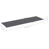 vidaXL 2-Person Garden Sun Lounger with Cushion Grey Solid Acacia Wood