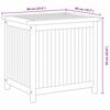 vidaXL Garden Storage Box 60x50x58 cm Solid Teak Wood