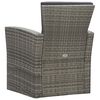 vidaXL 4 Piece Garden Lounge Set with Cushions Poly Rattan Grey
