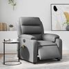 vidaXL Electric Massage Recliner Chair Grey Faux Leather