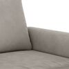 vidaXL Sofa Chair Light Grey 60 cm Velvet