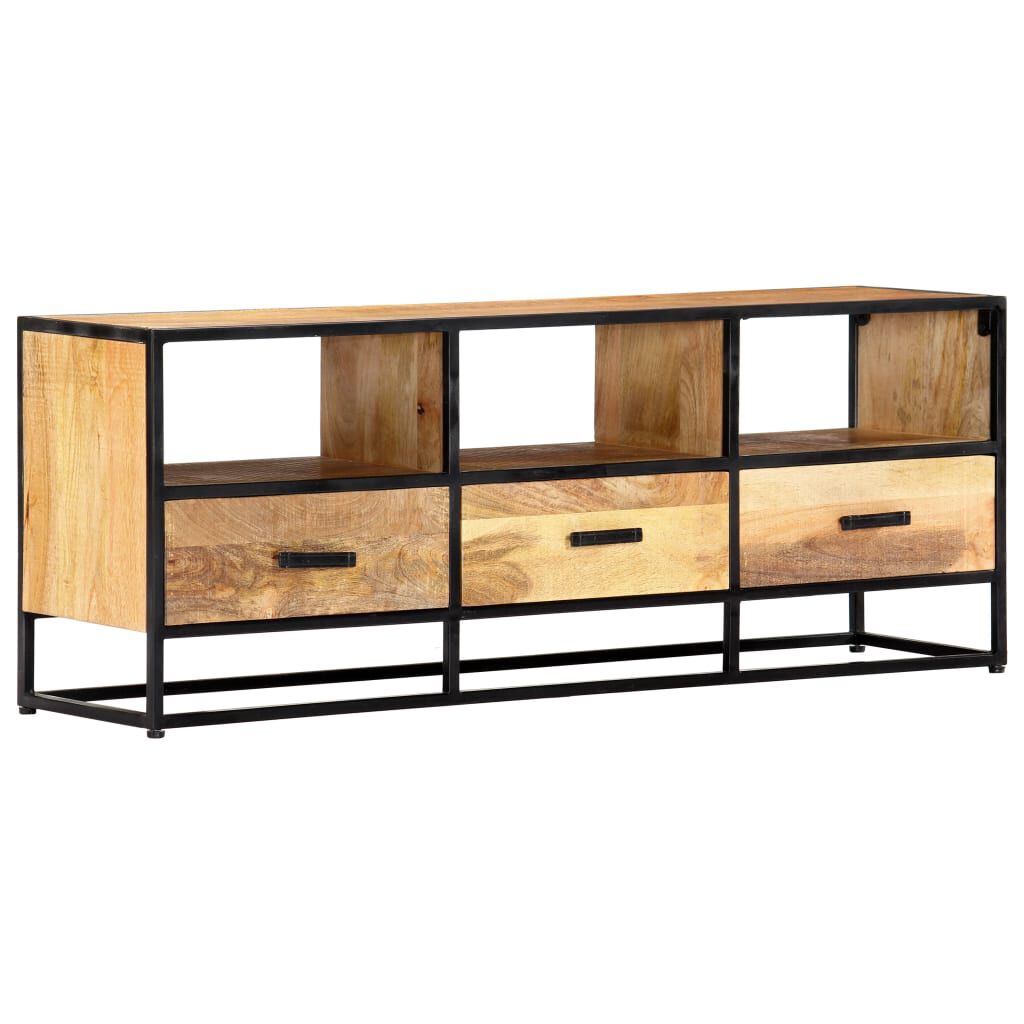 vidaXL TV Cabinet 120x30x45 cm Solid Mango Wood