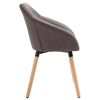 vidaXL Dining Chairs 6 pcs Taupe Fabric