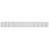vidaXL Gabion Basket with Cover 1150x100x100 cm Galvanised Iron