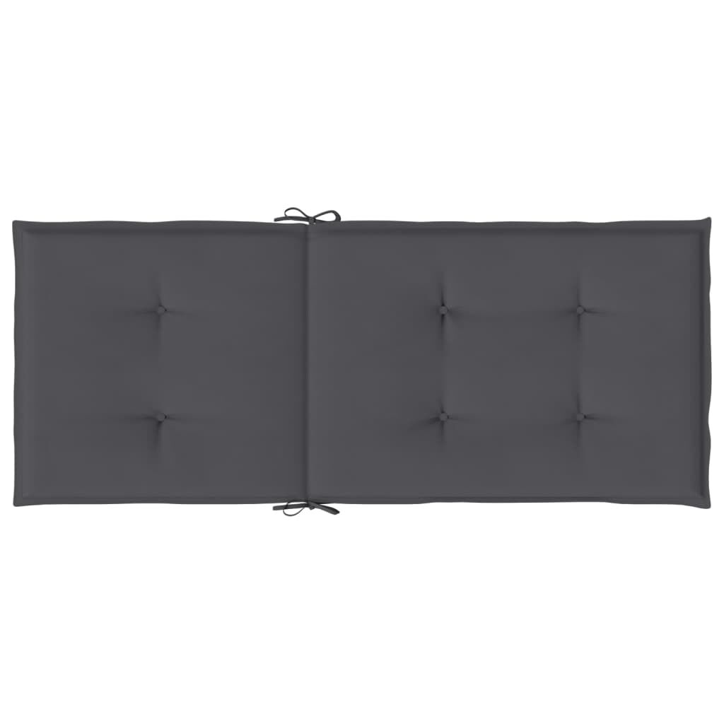 vidaXL Reclining Garden Chairs with Cushions 6 pcs Solid Wood Teak