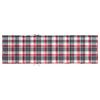 vidaXL Sun Lounger Cushion Red Check Pattern 200x50x3cm Oxford Fabric