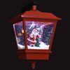 vidaXL Christmas Wall Lamp with LED Lights and Santa Red 40x27x45 cm