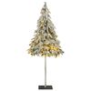 vidaXL Artificial Christmas Tree 150 LEDs & Flocked Snow 150 cm