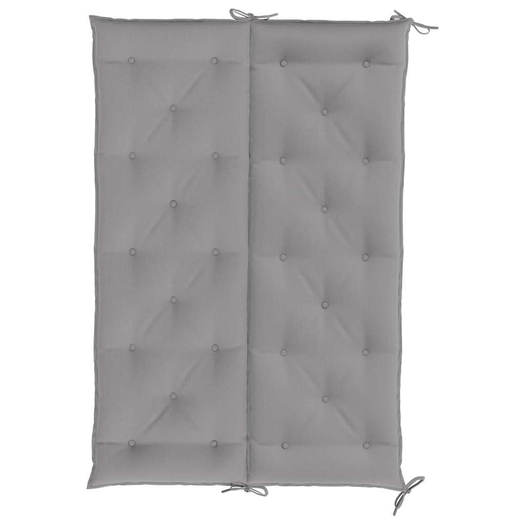 vidaXL Garden Bench Cushion Grey 150x(50+50)x7cm Oxford Fabric