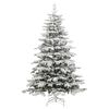 vidaXL Artificial Hinged Christmas Tree 300 LEDs & Flocked Snow 180 cm