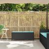 vidaXL Garden Bench with Cushion Black 110x30x40.5 cm Poly Rattan