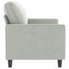 vidaXL 2-Seater Sofa Light Grey 140 cm Velvet