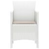 vidaXL Garden Chair 2 pcs White 53 x 49 x 85 cm PP
