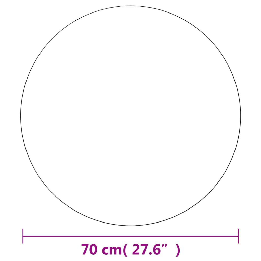 vidaXL Wall Mirrors 2 pcs 70 cm Round Glass