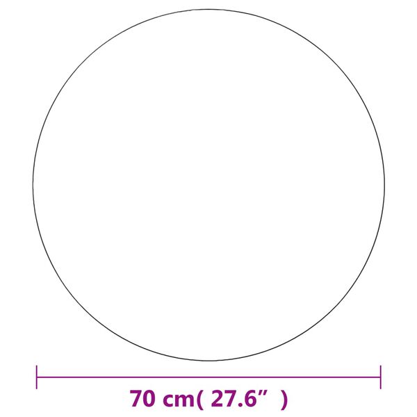 vidaXL Wall Mirrors 2 pcs 70 cm Round Glass