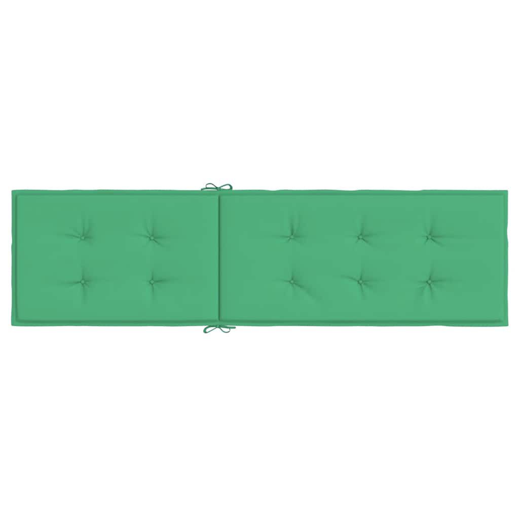 vidaXL Deck Chair Cushion Green (75+105)x50x4 cm