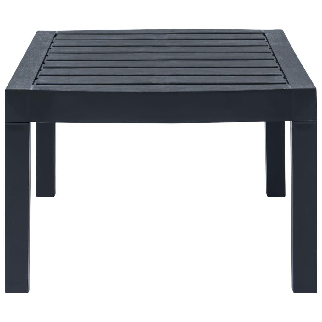 vidaXL 3 Piece Garden Lounge Set Plastic Anthracite