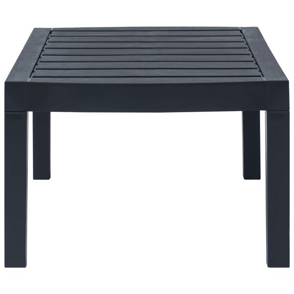 vidaXL 3 Piece Garden Lounge Set Plastic Anthracite