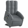 vidaXL Stand up Massage Recliner Chair Dark Grey Fabric