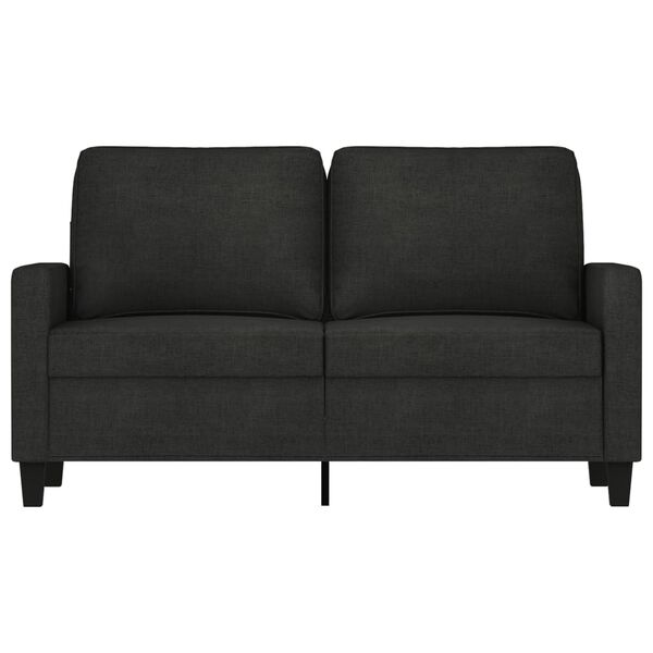 vidaXL 2-Seater Sofa Black 120 cm Fabric