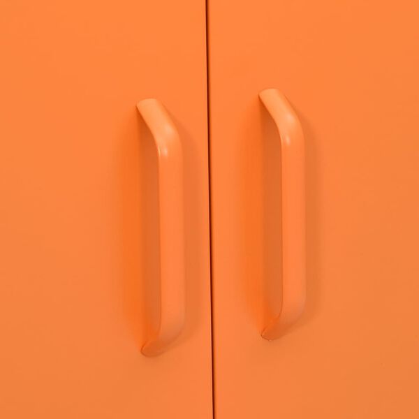 vidaXL Storage Cabinet Orange 80x35x101.5 cm Steel