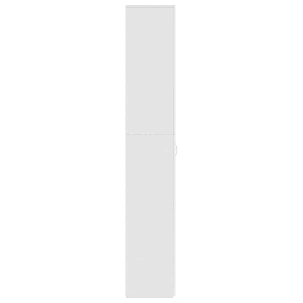vidaXL Office Cabinet High Gloss White 60x32x190 cm Engineered Wood