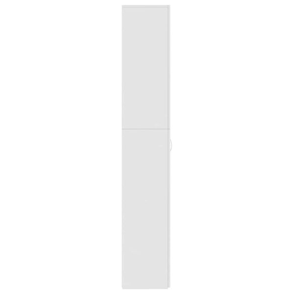 vidaXL Office Cabinet High Gloss White 60x32x190 cm Engineered Wood