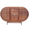vidaXL 9 Piece Outdoor Dining Set with Cushions Solid Acacia Wood