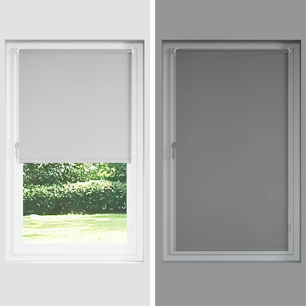 Roller Blind Blackout 60 x 120 cm Grey